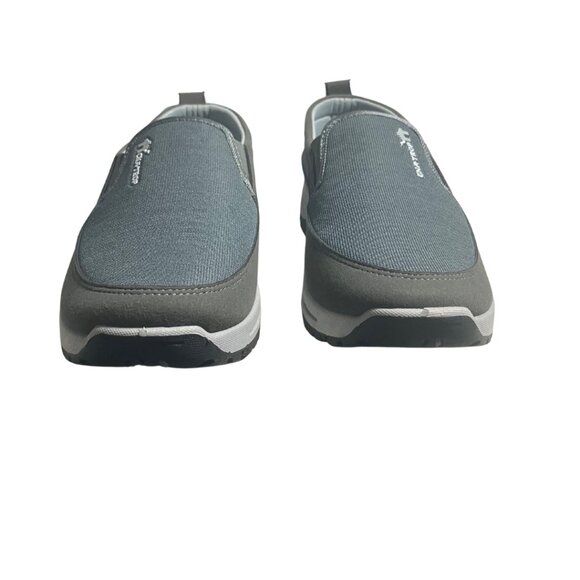 Men’s Slip-On Walking Shoes Comfort Arch Support Loafers Gray Size 44 - Picture 3 of 9